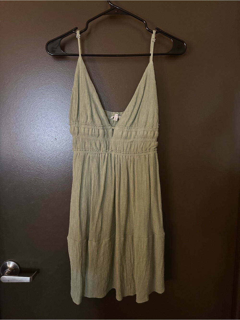 Sage Green Spaghetti Strap Sundress